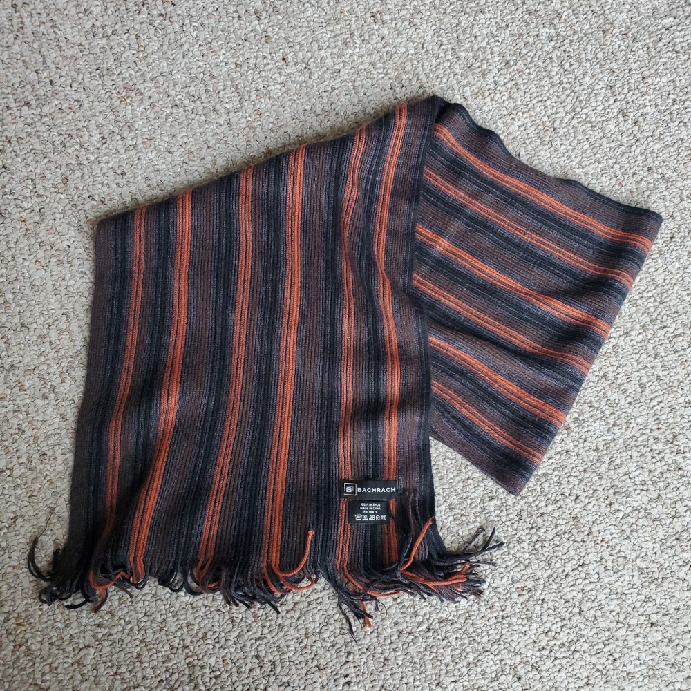Bachrach Men's Striped Scarf